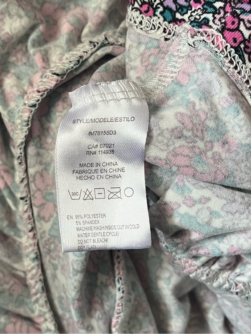 Rebel Sugar Pink & Purple Floral Faux Wrap Stretch Mini Dress Ruffle Hem Size S - Picture 7 of 8